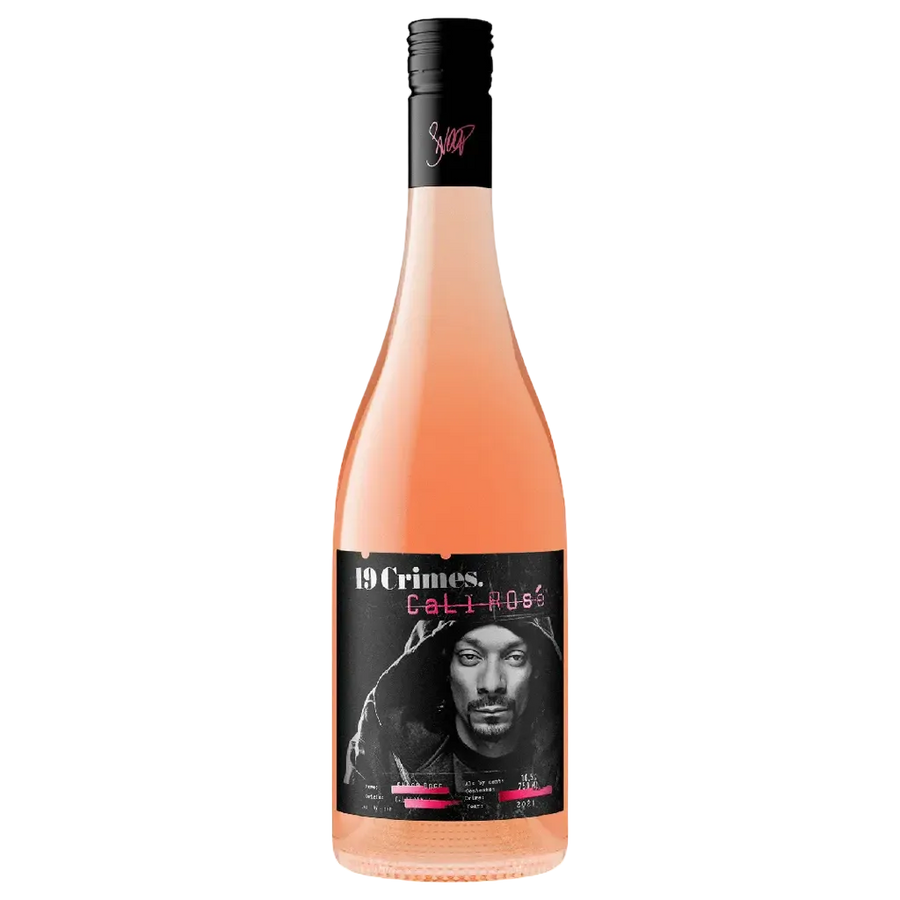 19 Crimes Cali Rosé 750 ML California rosé wine bottle with pink hue and modern label