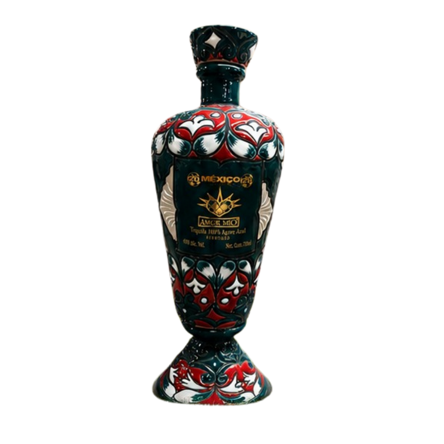 buy Amor Mio Reposado Ceramic Tequila FIFA World Cup Mexico Edition 750ml- Bottle Shipping 