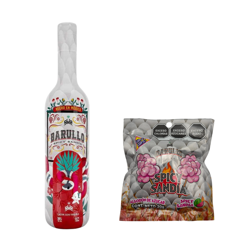 Buy Barullo Spicy Sandia Tequila & Dulce Barullo Algodón de Azúcar Sandía Spicy Bundle - Bottle Shipping