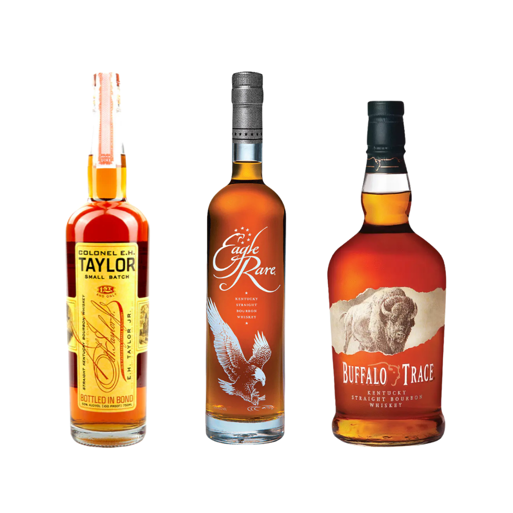 Buy Buffalo Trace Bundle: Col. E.H. Taylor Small Batch, Eagle Rare & Buffalo Trace Bourbon - Bottle Shipping 