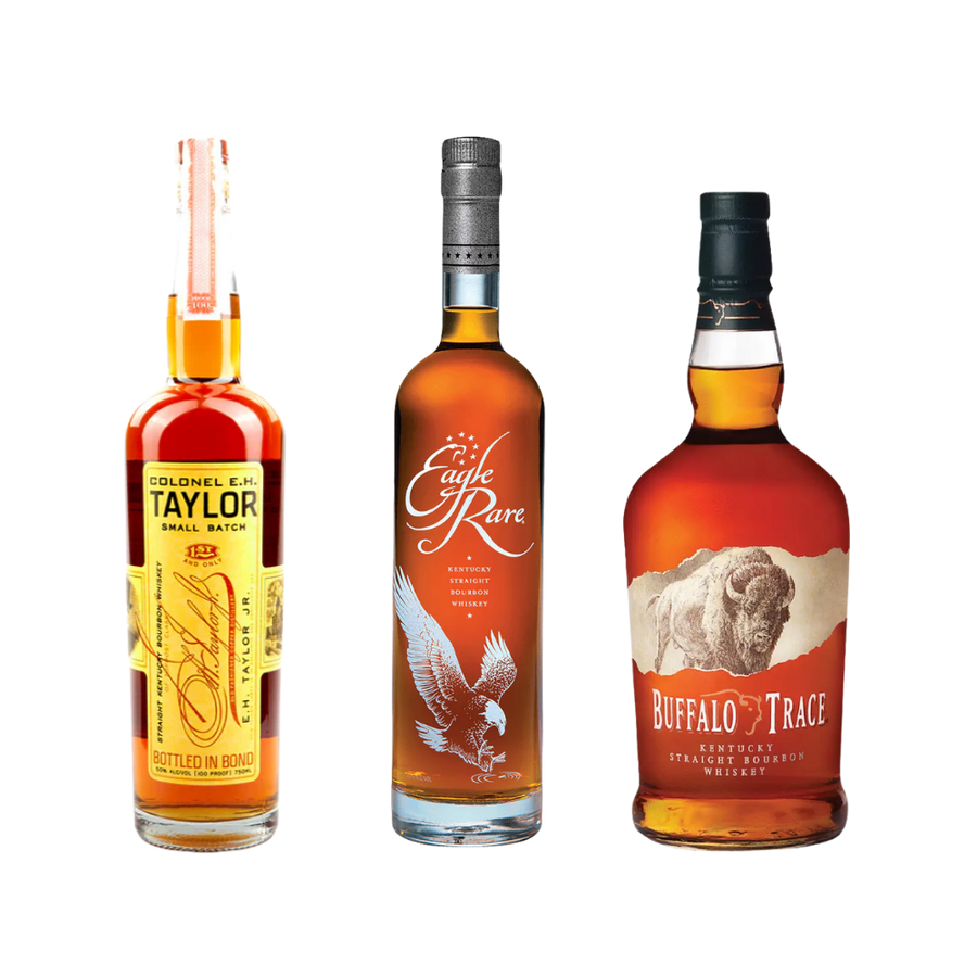 Buy Buffalo Trace Bundle: Col. E.H. Taylor Small Batch, Eagle Rare & Buffalo Trace Bourbon - Bottle Shipping 