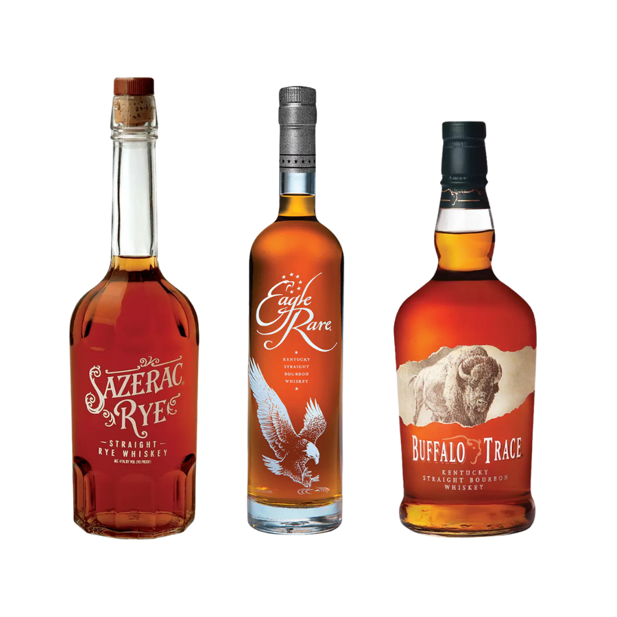 Buy Buffalo Trace Distillery Triple Bundle: Sazerac 6 Year Rye, Eagle Rare & Buffalo Trace Bourbon - Bottle Shipping 