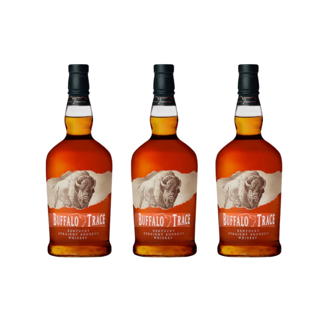 Buffalo Trace Kentucky Straight Bourbon 3-Pack Bundle – Premium whiskey bottles