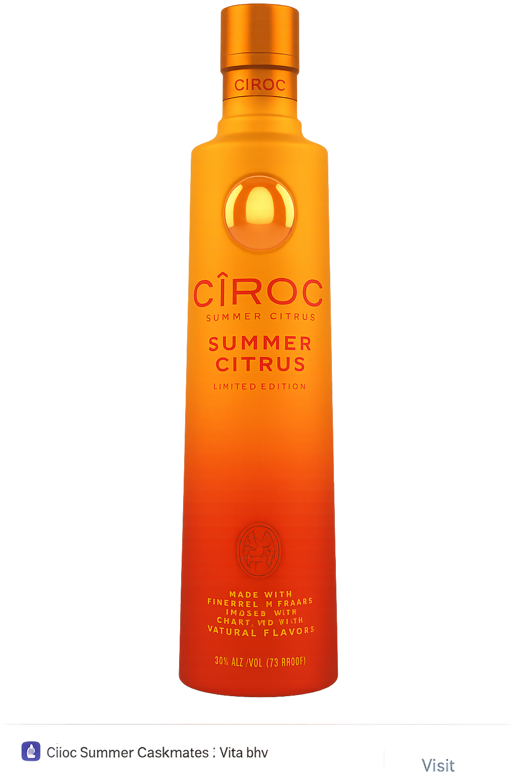 Ciroc Summer Citrus Vodka 750ml