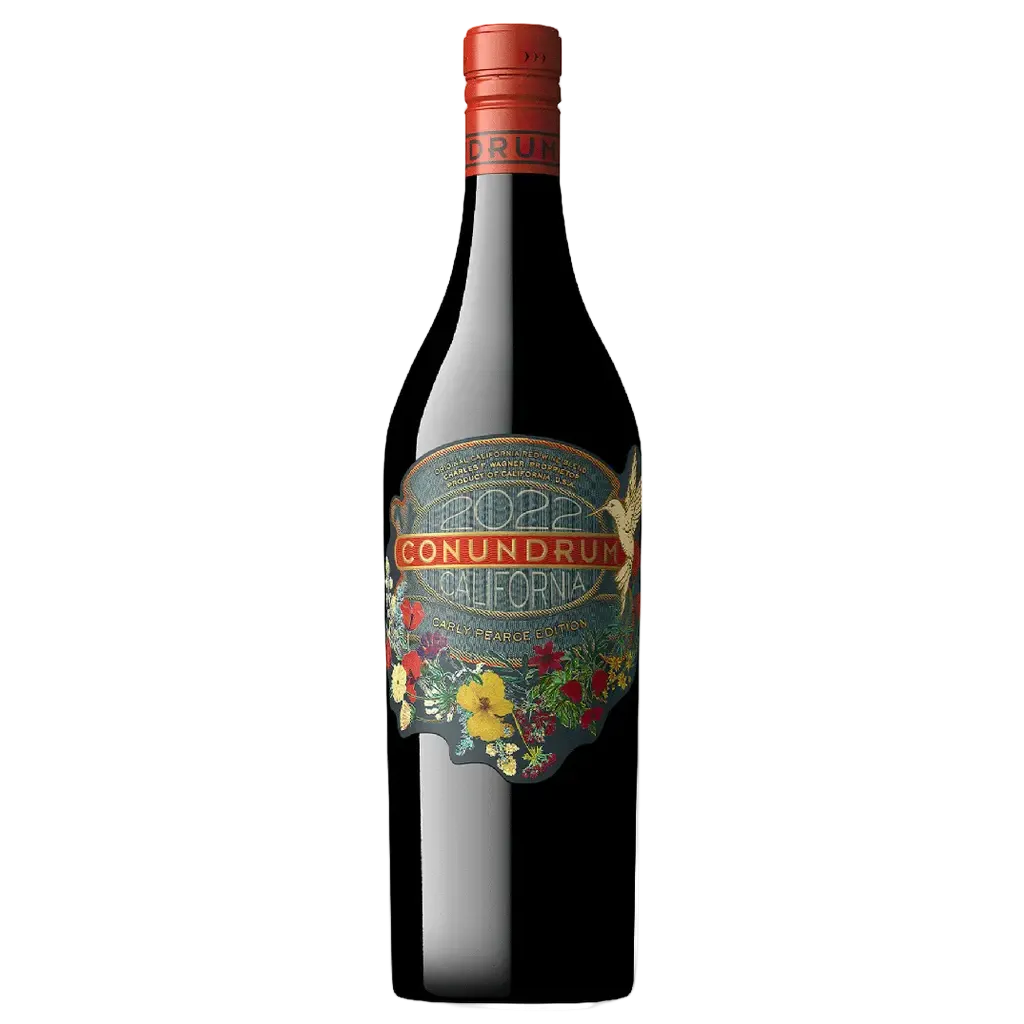 Conundrum Red Label Wine 750 ML California red wine bottle with bold red label