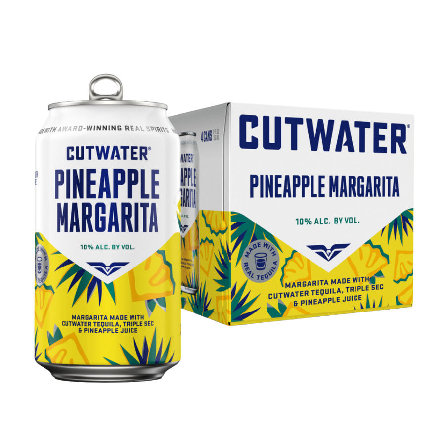 Buy Cutwater Pineapple Margarita Cocktail 4-Pack 12oz | Bottle Shipping