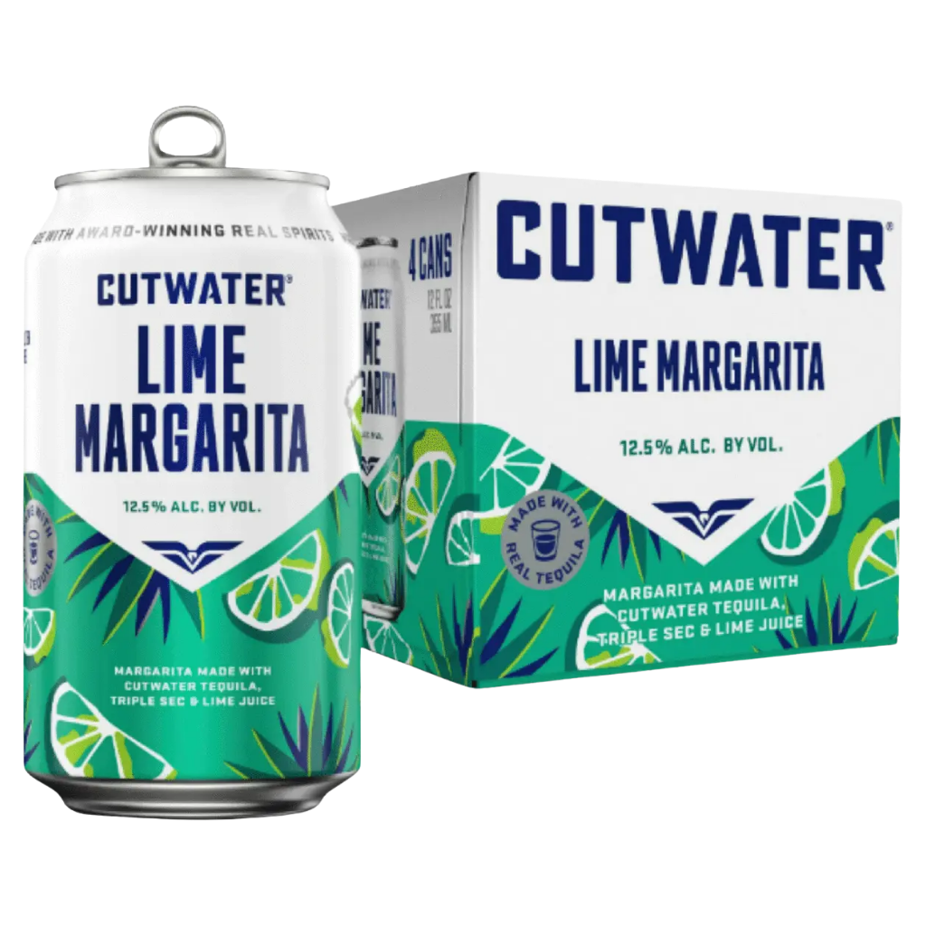 Cutwater Tequila Lime Margarita Cocktail 4-Pack 12oz