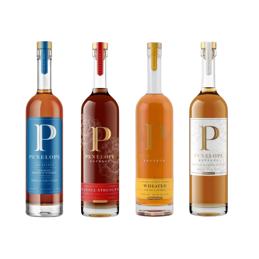 Penelope Architect, Barrel Strength, Wheated & Straight Bourbon Bundle 750 mL x4