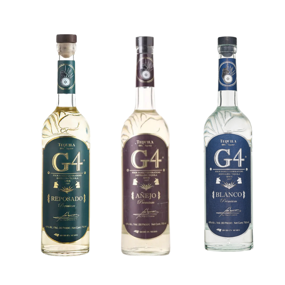 Buy G4 Tequila Complete Collection Bundle: Blanco, Reposado & Añejo 750ml _ Bottle Shipping 