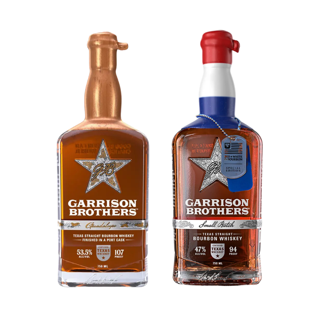 Buy Garrison Brothers Guadalupe & Red White & Bourbon Texas Bourbon Bundle 750ml - Bottle Shipping 