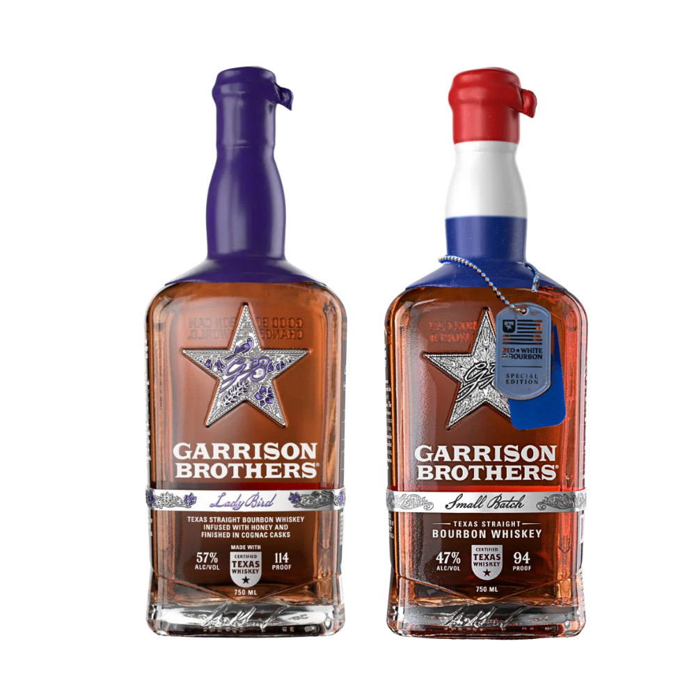 Buy Garrison Brothers Lady Bird & Red White & Bourbon Texas Bourbon Bundle 750ml - Bottle Shipping
