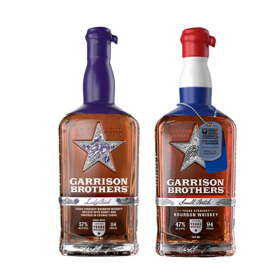 Buy Garrison Brothers Lady Bird & Red White & Bourbon Texas Bourbon Bundle 750ml - Bottle Shipping