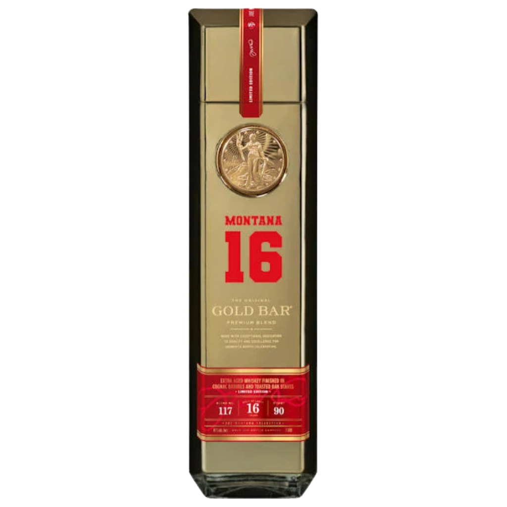 Buy Gold Bar 16 Year Old Joe Montana Blend 117 American Whiskey 750 mL | Bottle Shipping 