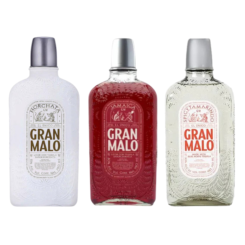 Buy Gran Malo Tequila 3-Bottle Bundle – Tamarindo, Jamaica & Horchata | Bottle Shipping 