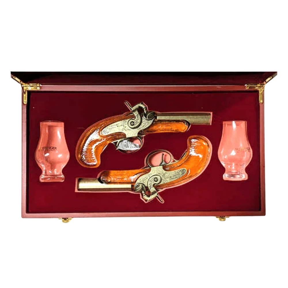 Buy H. Deringer Pistol Set Bourbon Whiskey Gift Set 2 x 200ml - Bottle Shipping 