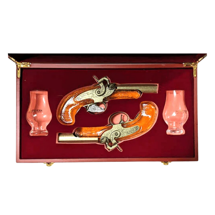 Buy H. Deringer Pistol Set Bourbon Whiskey Gift Set 2 x 200ml - Bottle Shipping 
