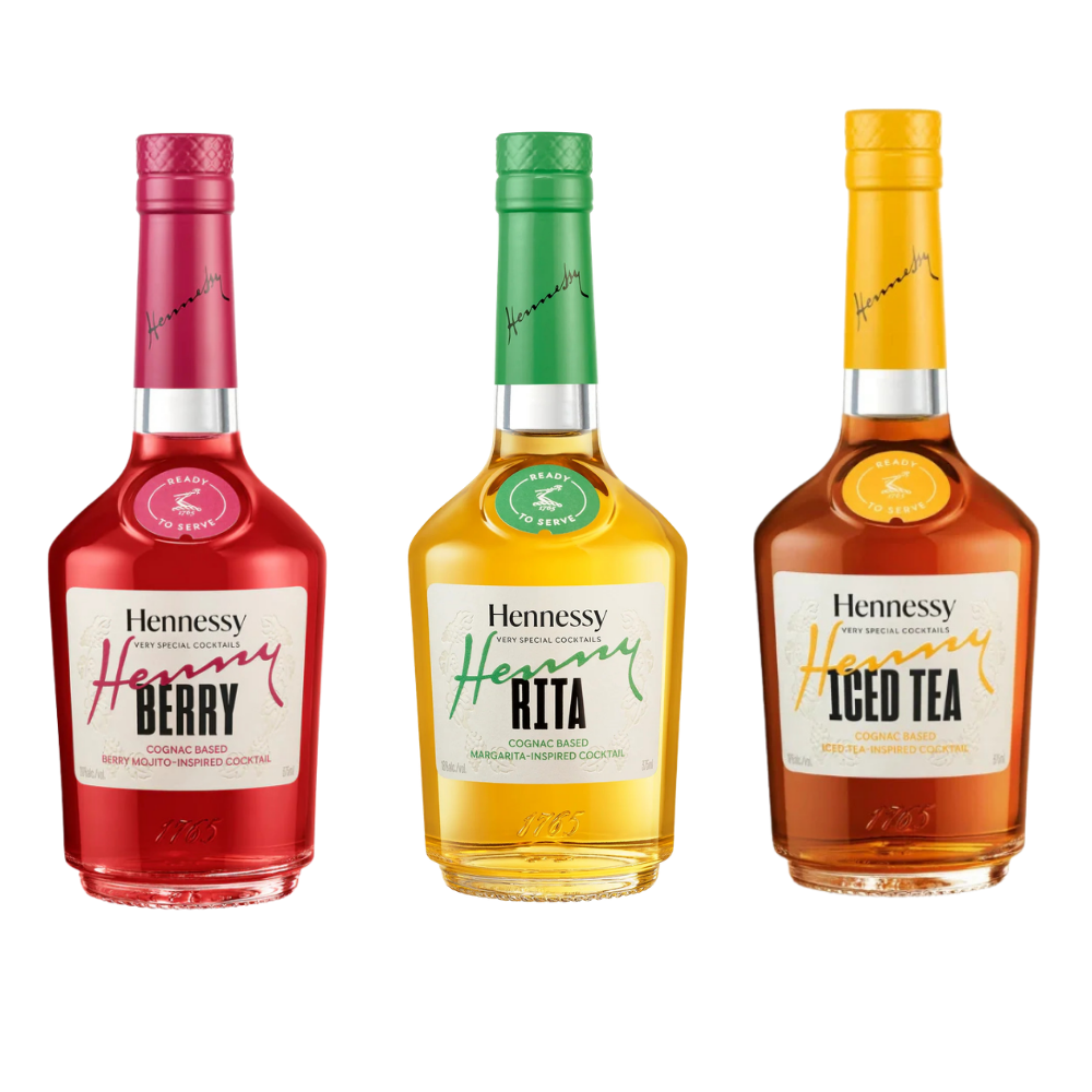 Buy Hennessy Henny Rita, Berry & Iced Tea Ready-to-Serve Cocktail Bundle - Bottle Shipping 