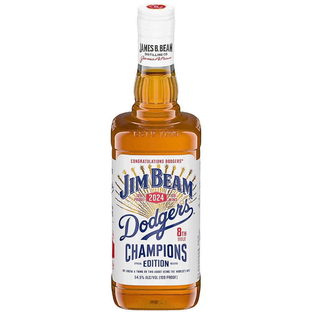 Buy Jim Beam Los Angeles Dodgers 8th Title World Series Champions Edition Kentucky Straight Bourbon Whiskey 750ml - Bottle Shipping 