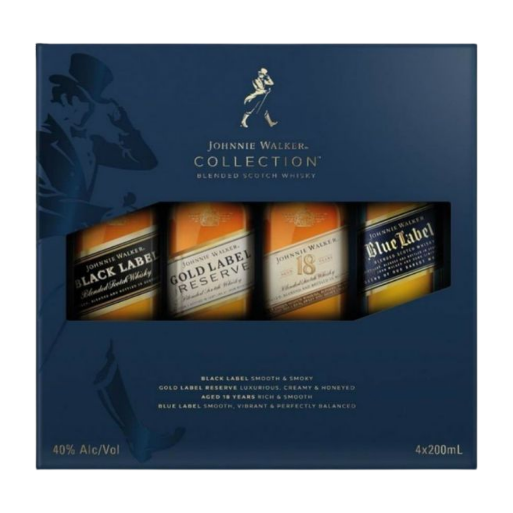Buy Johnnie Walker The Collection 4 Pack 200 mL | Bottle SHipping 