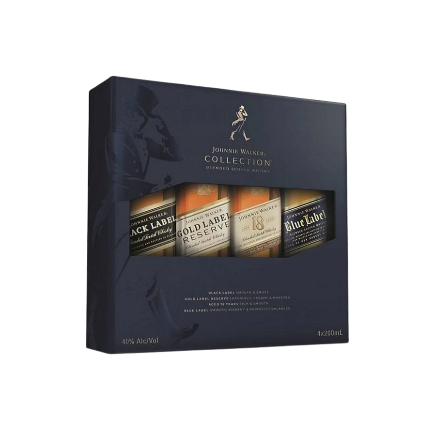 Buy Johnnie Walker The Collection 4 Pack 200 ml Bottles | Bottle Shipping 