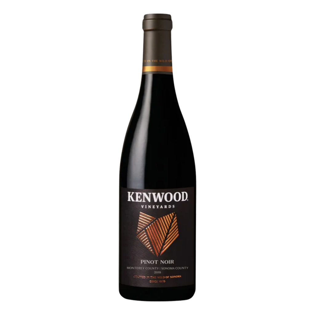 Kenwood Vineyards Pinot Noir 750 ML California red wine bottle with classic Kenwood label