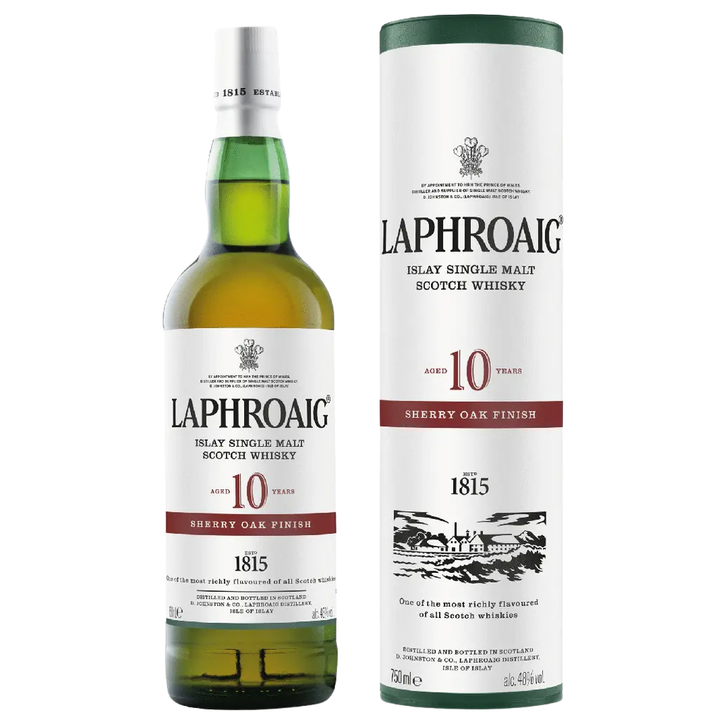 Buy Laphroaig 10 Year Sherry Oak Scotch Whisky | Bottle Shipping 