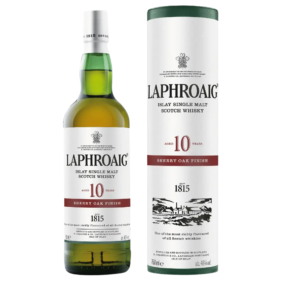 Buy Laphroaig 10 Year Sherry Oak Scotch Whisky | Bottle Shipping 