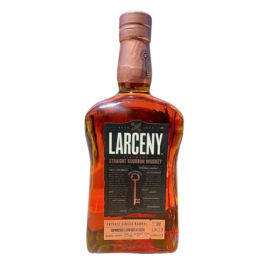 Larceny 7 Year Old Barrel Proof Bourbon 126.2 Proof bottle front label
