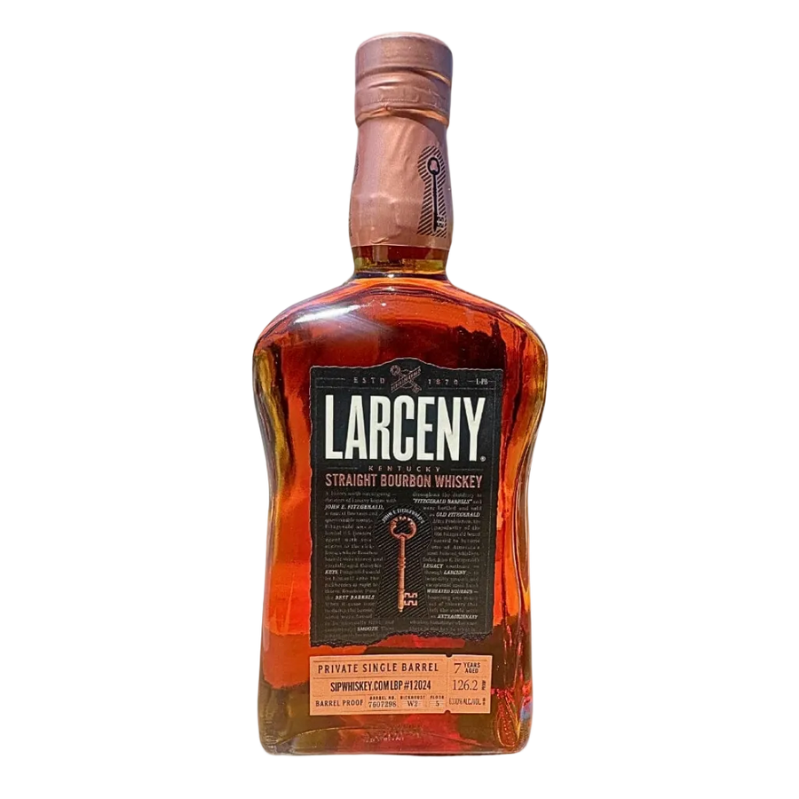 Larceny 7 Year Old Barrel Proof Bourbon 126.2 Proof bottle front label