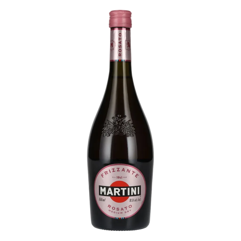 Martini & Rossi Frizzante 750 ML Italian lightly sparkling wine bottle with label displayed