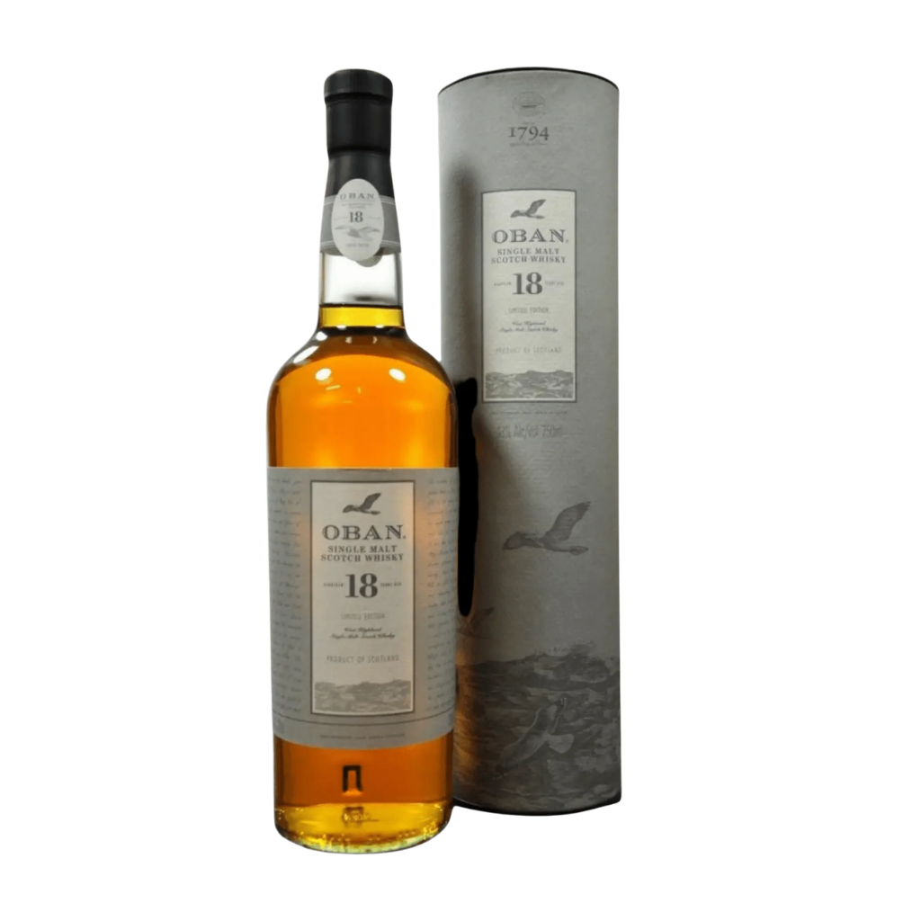 Buy OBAN 18 year Limited Edition Single Malt Scotch Whiskey 750ml - Bottle Shipping 