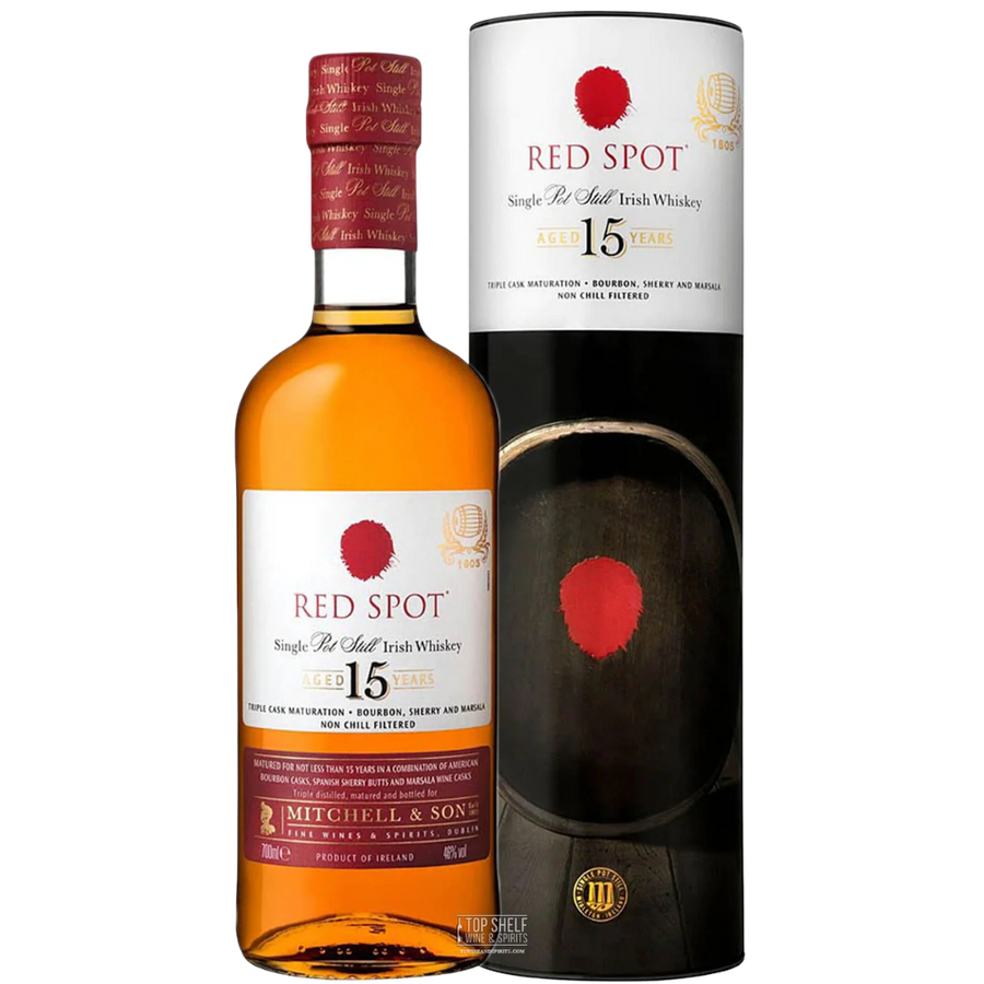 Buy Red Spot 15 Year Single Pot Still Irish Whiskey  - bottle Shipping