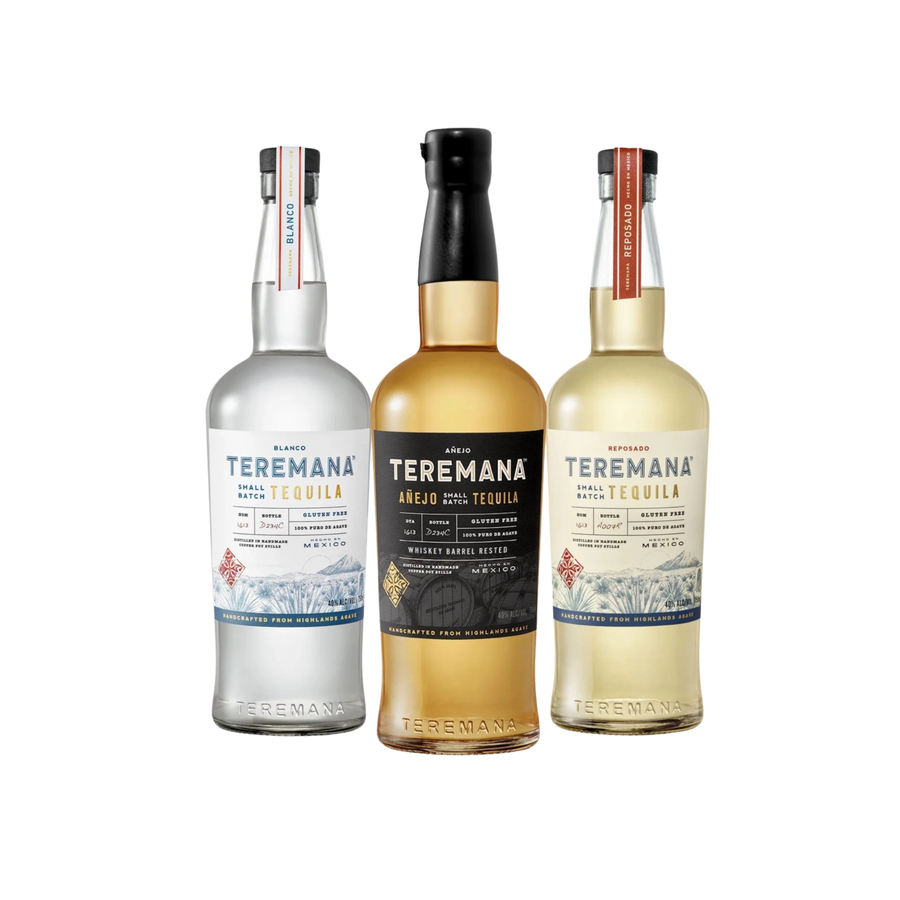 “Teremana Tequila Bundle – Blanco, Reposado & Añejo Bottles  Buy Now