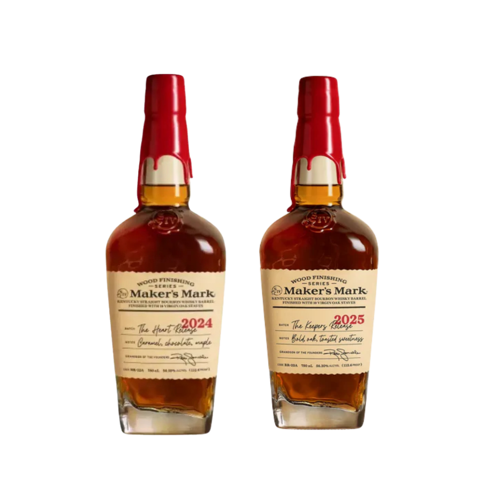 Maker's Mark Wood Finishing Series Keeper's Release 2024 & 2025 Bundle 750ml