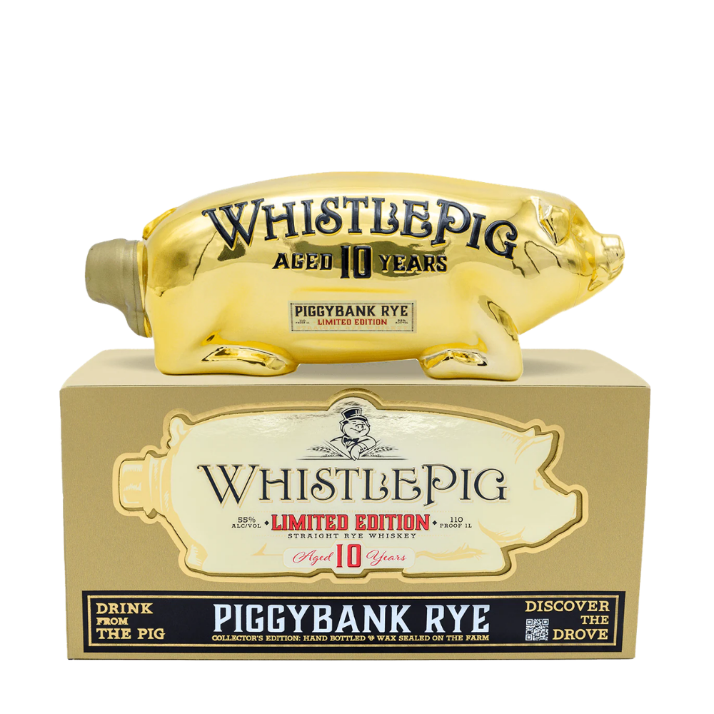 Buy  WhistlePig Piggybank Gold 10 Year Old Limited Edition Straight Rye _ Bottle Shipping 
