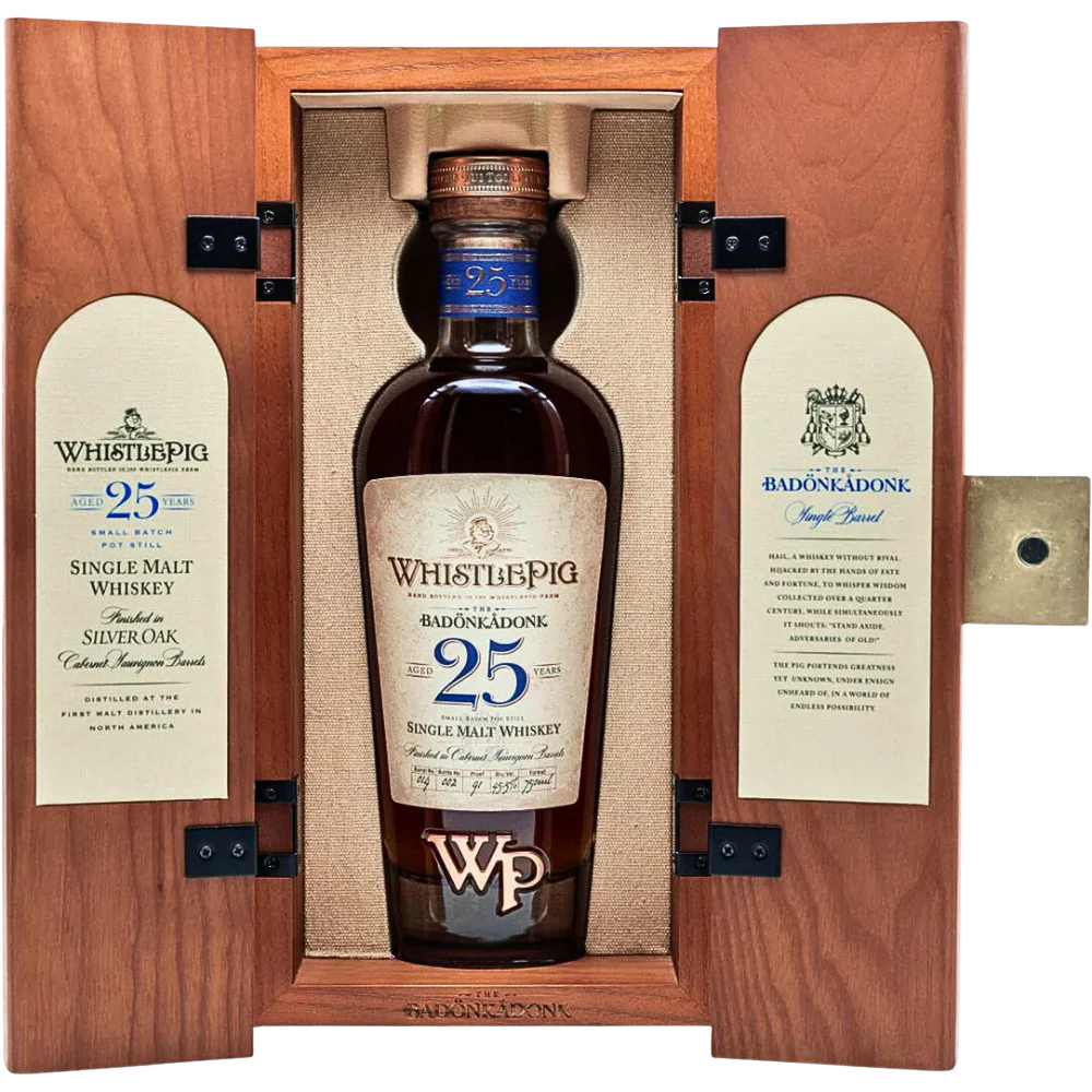 Buy WhistlePig The Badönkådonk 25 Year Single Malt Whiskey- Bottle shipping 