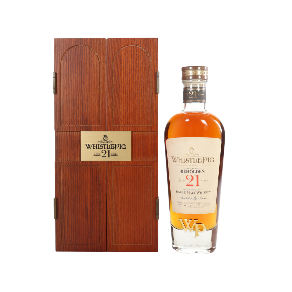 Buy WhistlePig The Béhôlden 21 Year Single Malt Whiskey - Bottle Shipping 