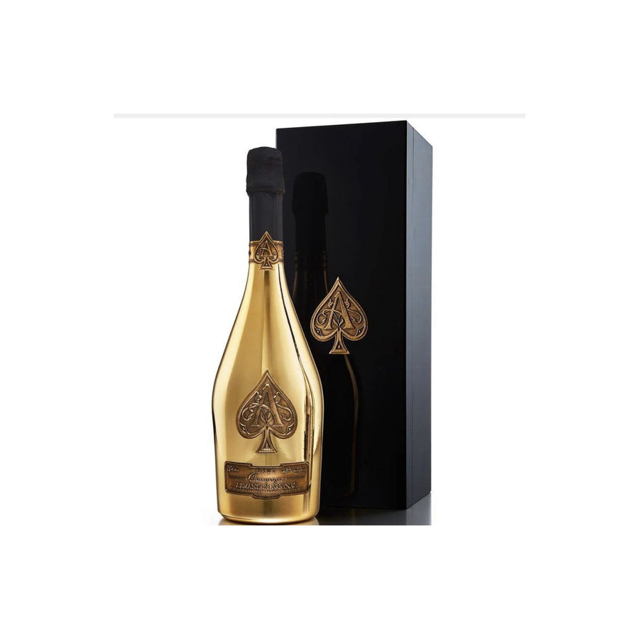 Armand De Brignac Ace Of Spades Brut Gold Champagne 750ml with luxury black gift box - Jay-Z LVMH prestige cuvee