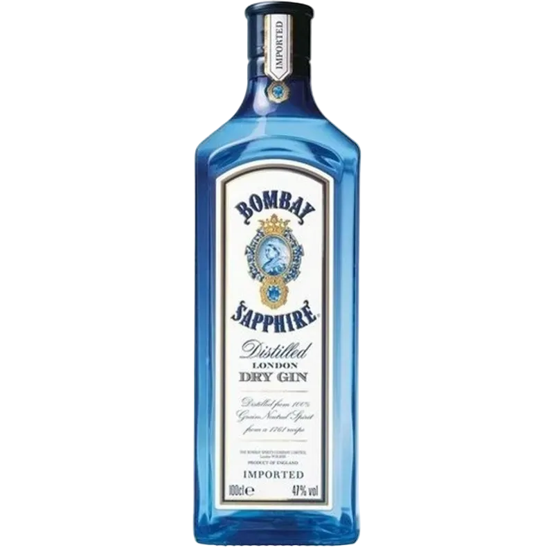 Bombay Sapphire London Dry Gin 750ML premium blue bottle English gin with 10 botanicals