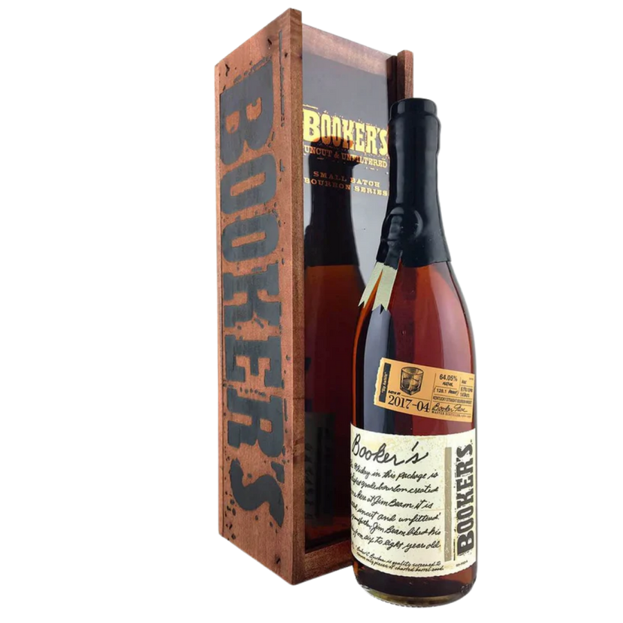 Booker’s 2017-4 Sip Awhile Kentucky Straight Bourbon Whiskey 750ml bottle with box packaging