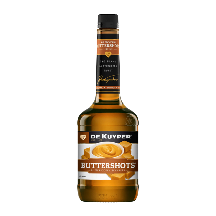DeKuyper Buttershots Schnapps 1L bottle butterscotch flavored liqueur