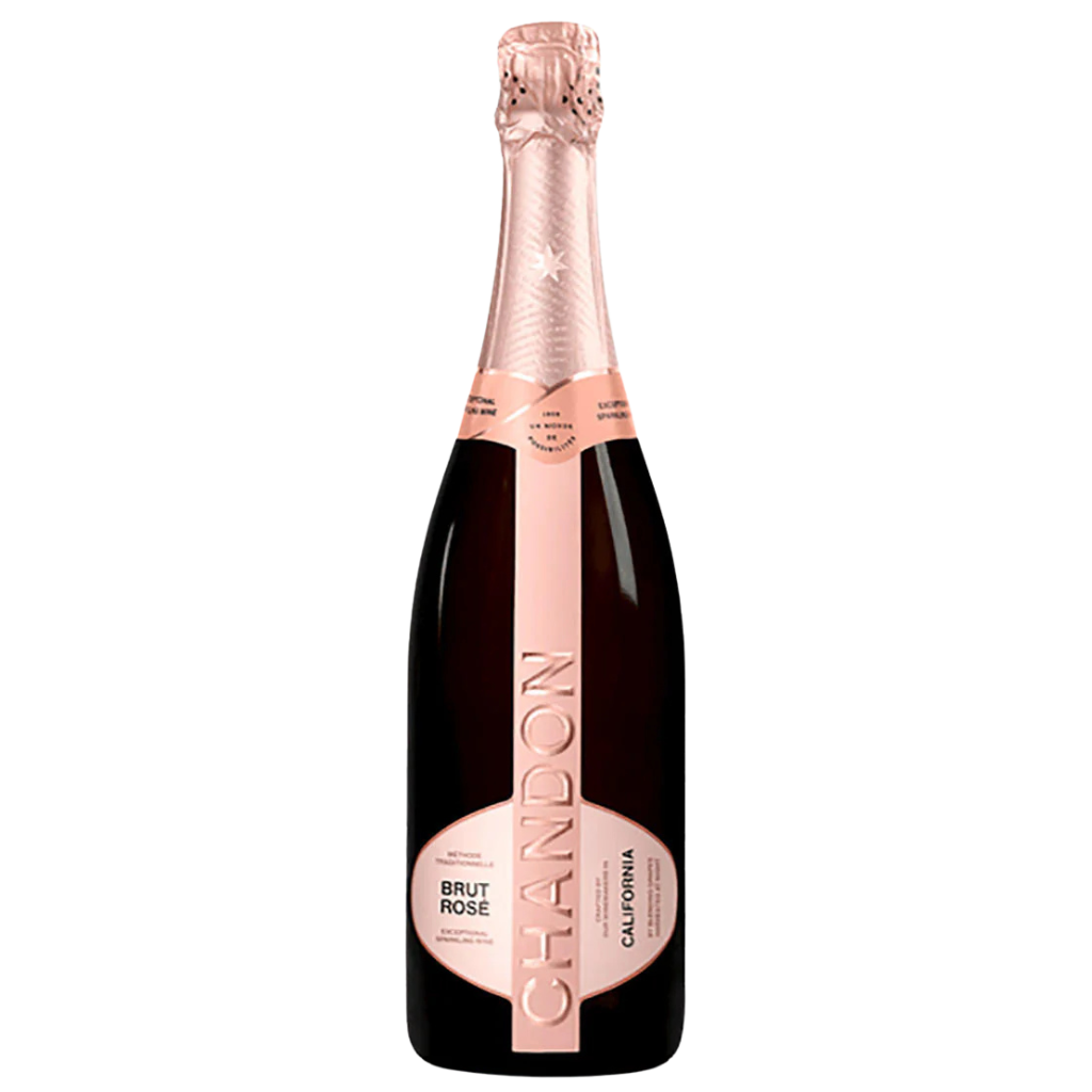 Domaine Chandon Brut Rosé 750ml sparkling rosé wine bottle with elegant pink label