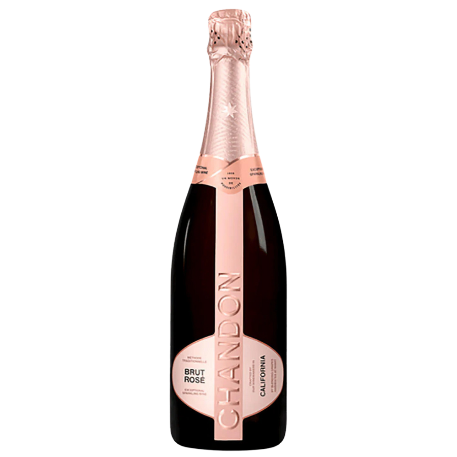 Domaine Chandon Brut Rosé 750ml sparkling rosé wine bottle with elegant pink label