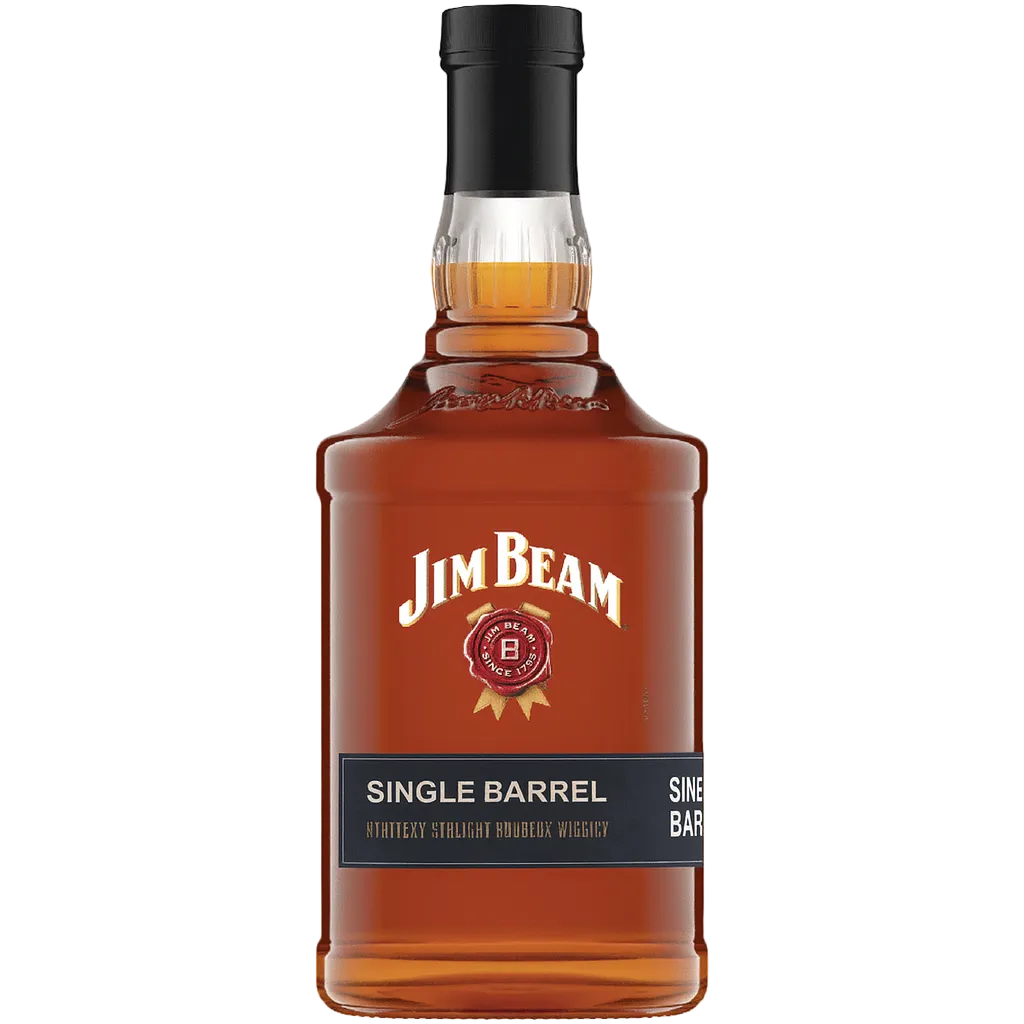 Jim Beam Single Barrel Whiskey 750 ML premium Kentucky straight bourbon whiskey bottle