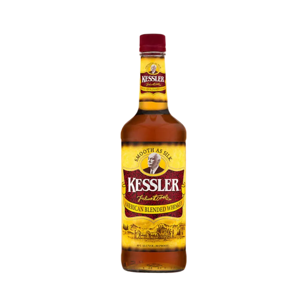 Kessler Blended American Whiskey 750 ML bottle smooth affordable whiskey for cocktails and sipping
