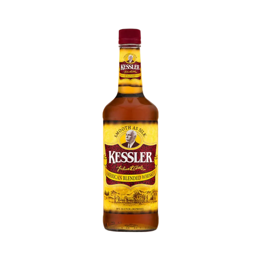 Kessler Blended American Whiskey 750 ML bottle smooth affordable whiskey for cocktails and sipping