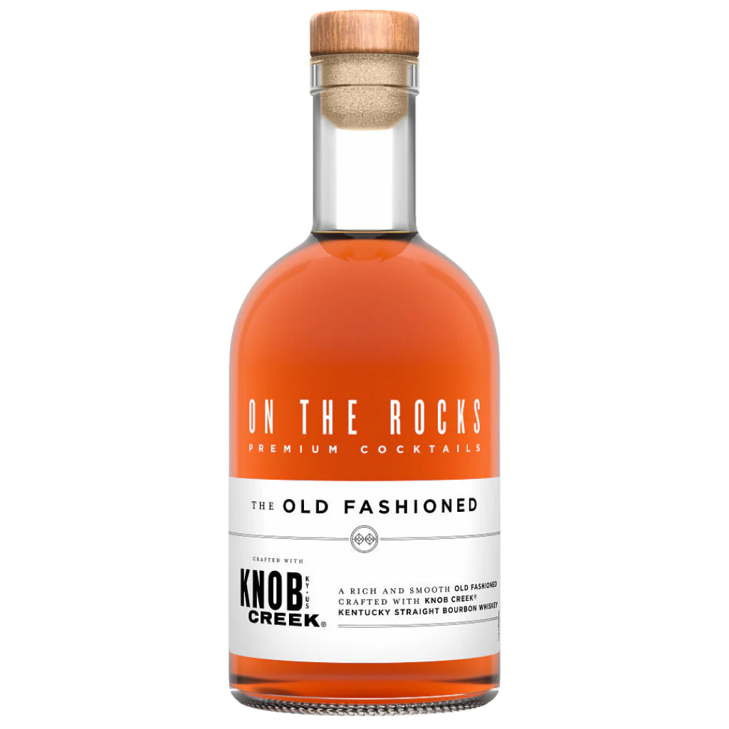 Knob Creek On The Rocks The Old Fashioned premium ready to drink bourbon whiskey cocktail bottle