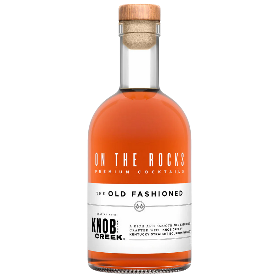 Knob Creek On The Rocks The Old Fashioned premium ready to drink bourbon whiskey cocktail bottle