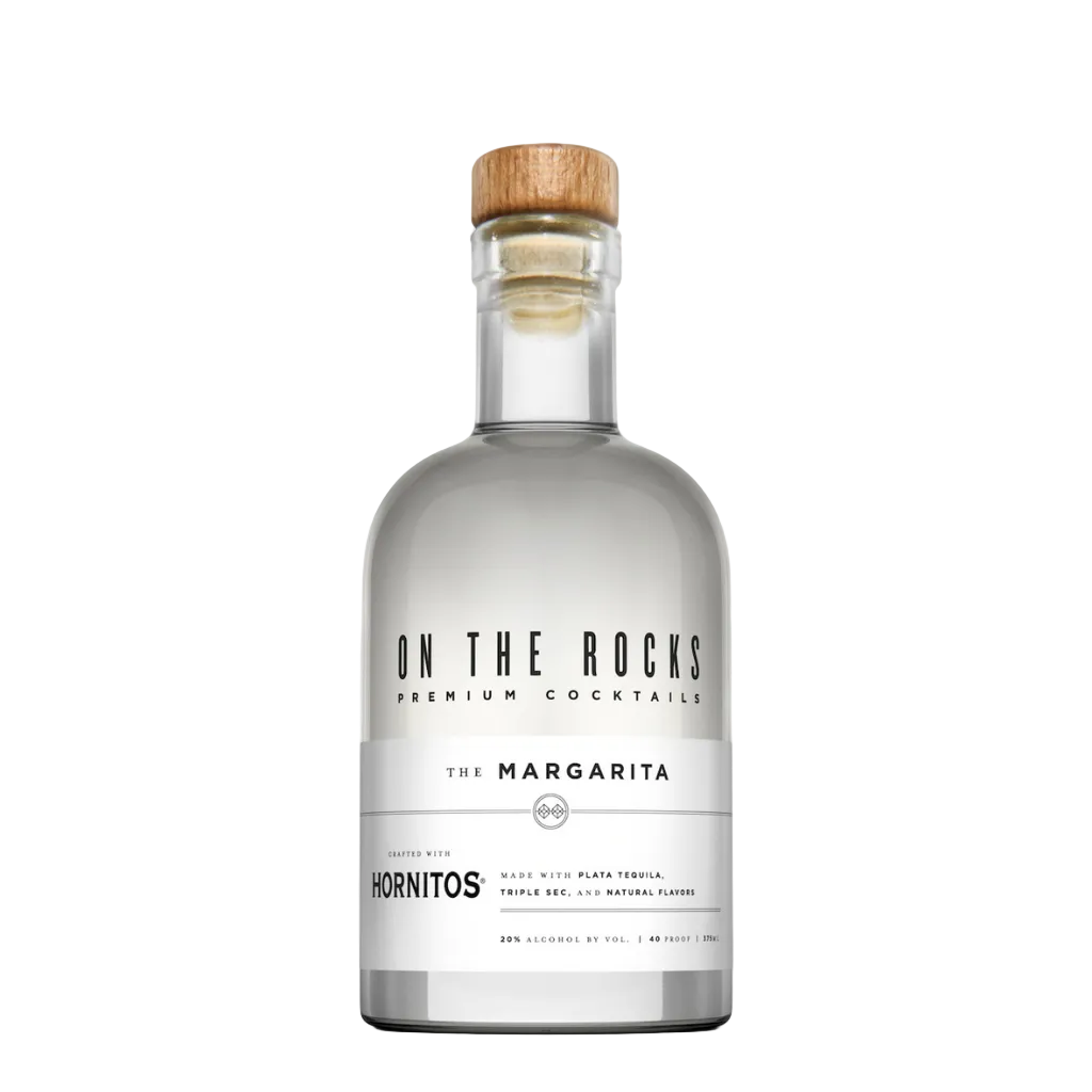 On The Rocks Margarita Cocktail 375ML ready-to-drink margarita bottle with lime citrus cocktail flavor
