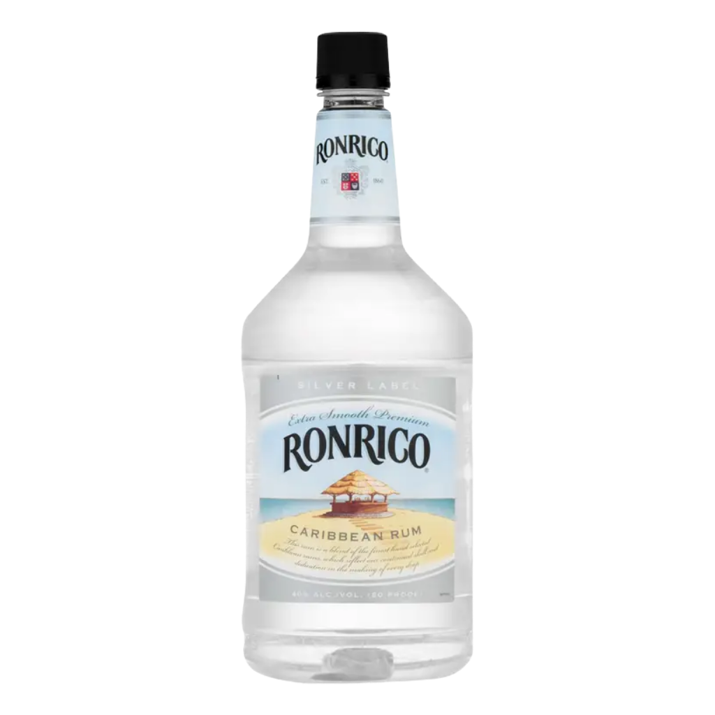 RonRico Blanco White Rum 1.75L large bottle smooth white rum for cocktails and mixed drinks